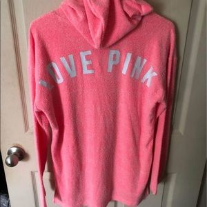 Pink tie at the top PINK hoodie